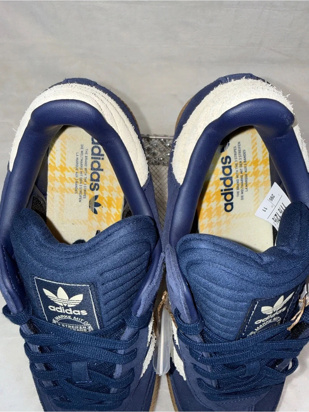 Adidas Samba XLG Navy Suede Sneakers Men’s 11.5 Women’s 12.5 JQ2885 NWT